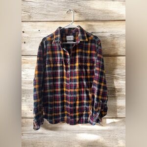 Goodfellow & Co Multicolor Plaid Casual Button Down Shirt